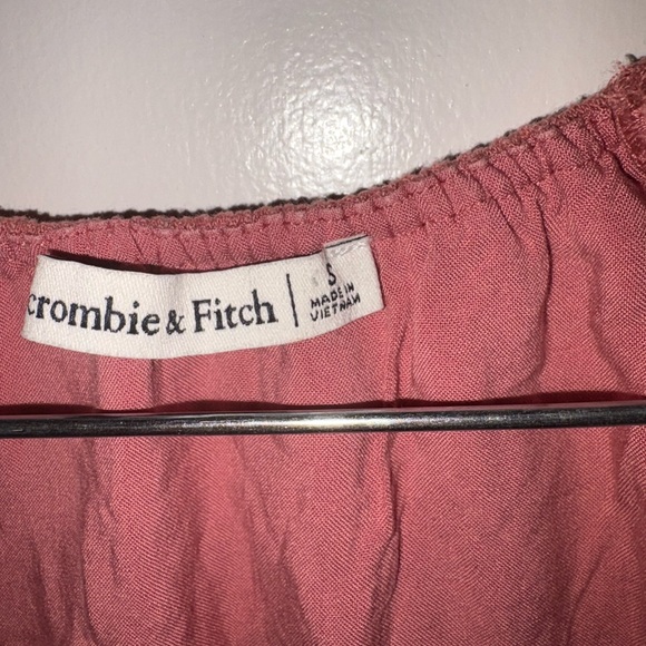 Abercrombie & Fitch Terracotta Tie-Front Blouse - Picture 2 of 3